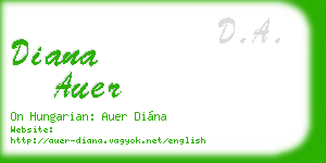 diana auer business card